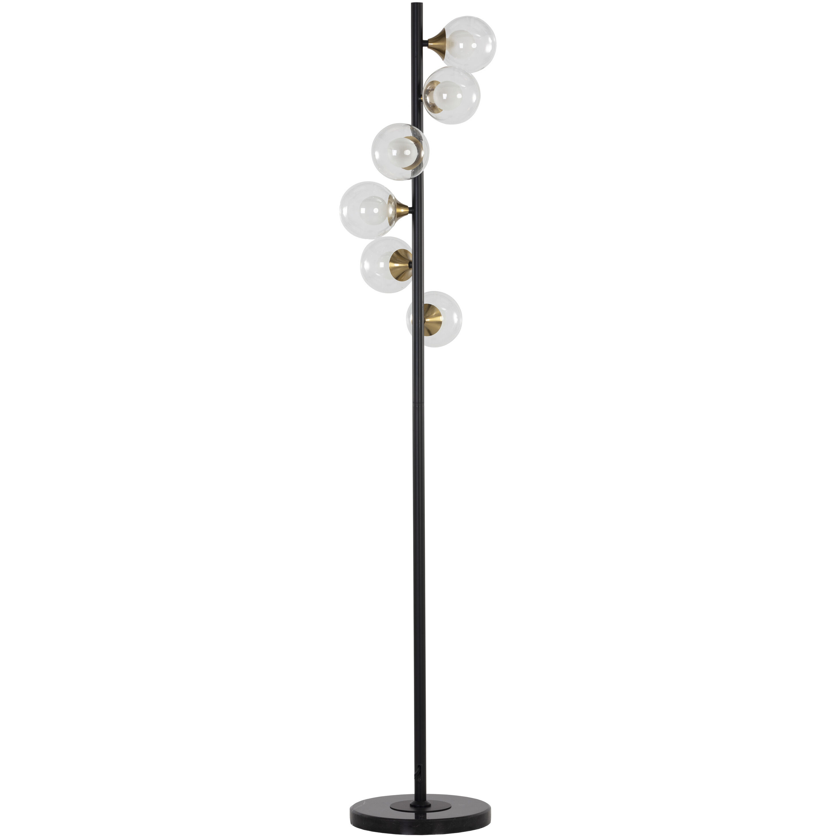 Misty 67.75 inch 40.00 watt Clear / Black Floor Lamp Portable Light